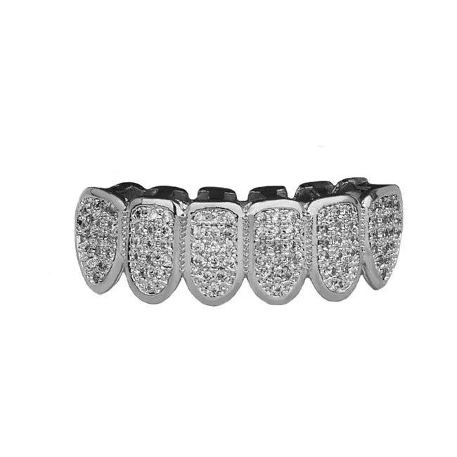 Miami Ice Micro Pave Fuchsia Iced Out Grillz