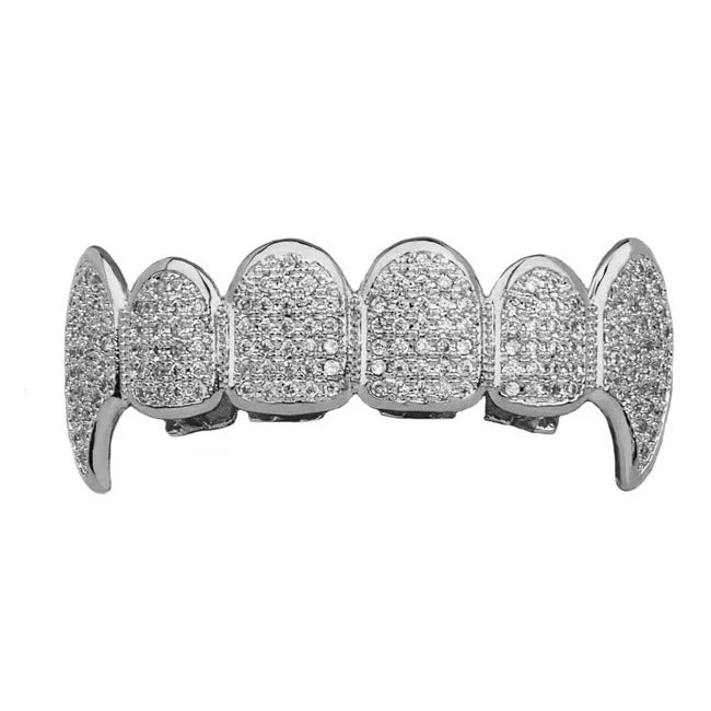 Miami Ice Micro Pave Fuchsia Iced Out Grillz