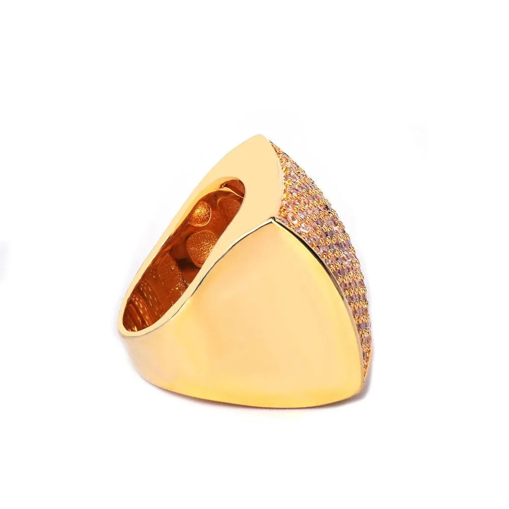 Miami Ice Oval Square Iced Out Ring