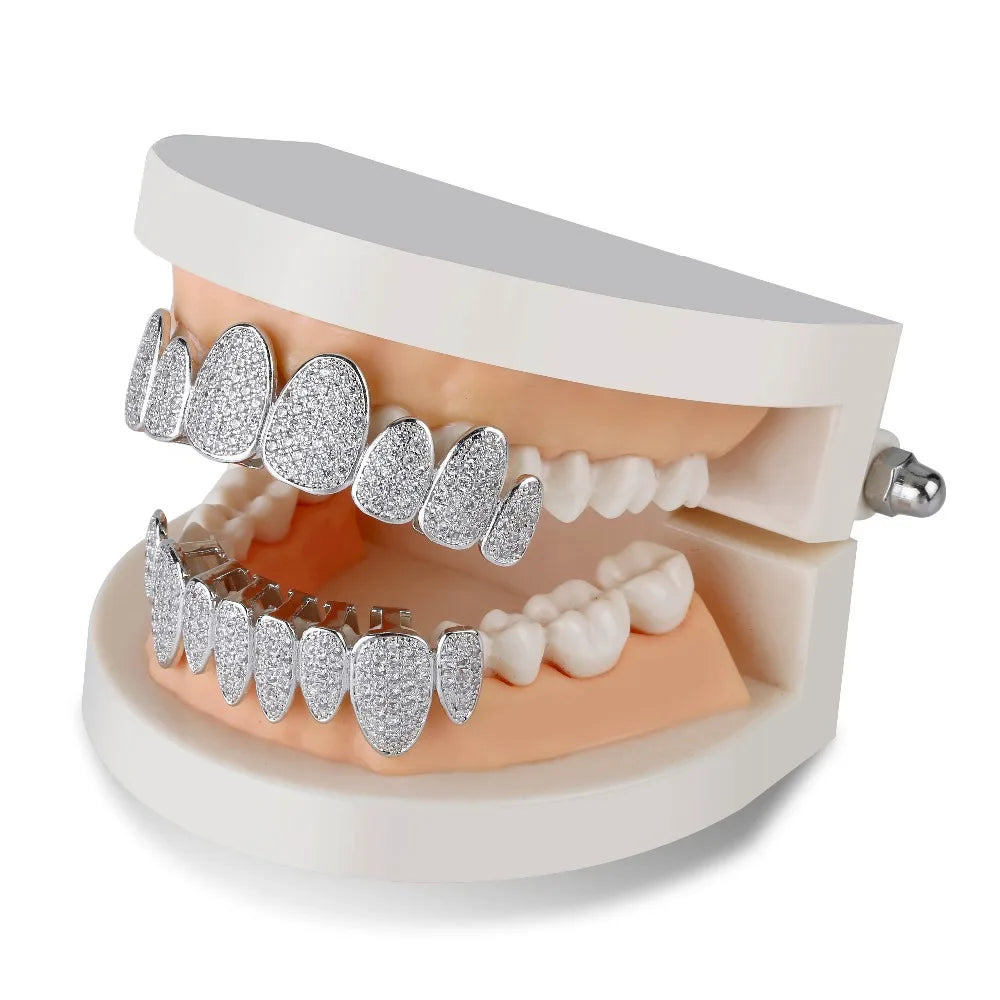 Miami Ice Punk Teeth Caps Iced Out Grillz