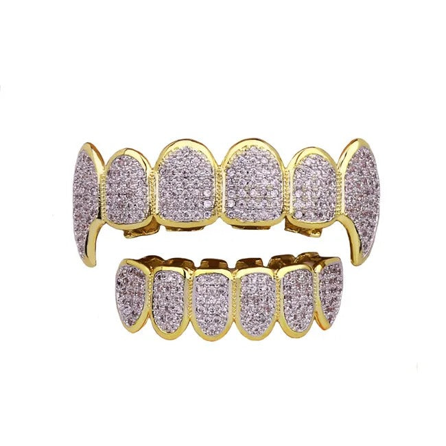 Miami Ice Micro Pave Fuchsia Iced Out Grillz