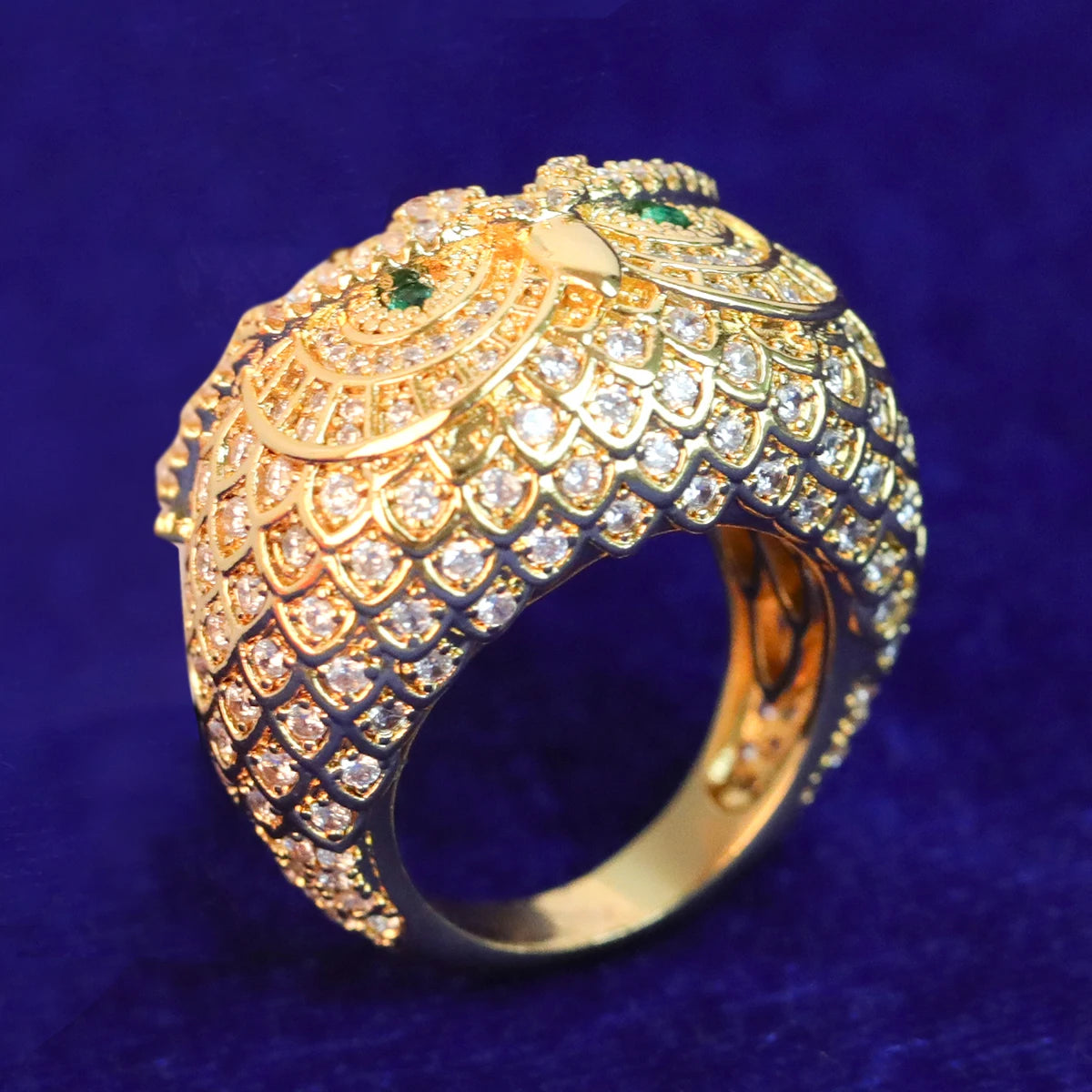 Miami Ice Owl Iced Out Ring