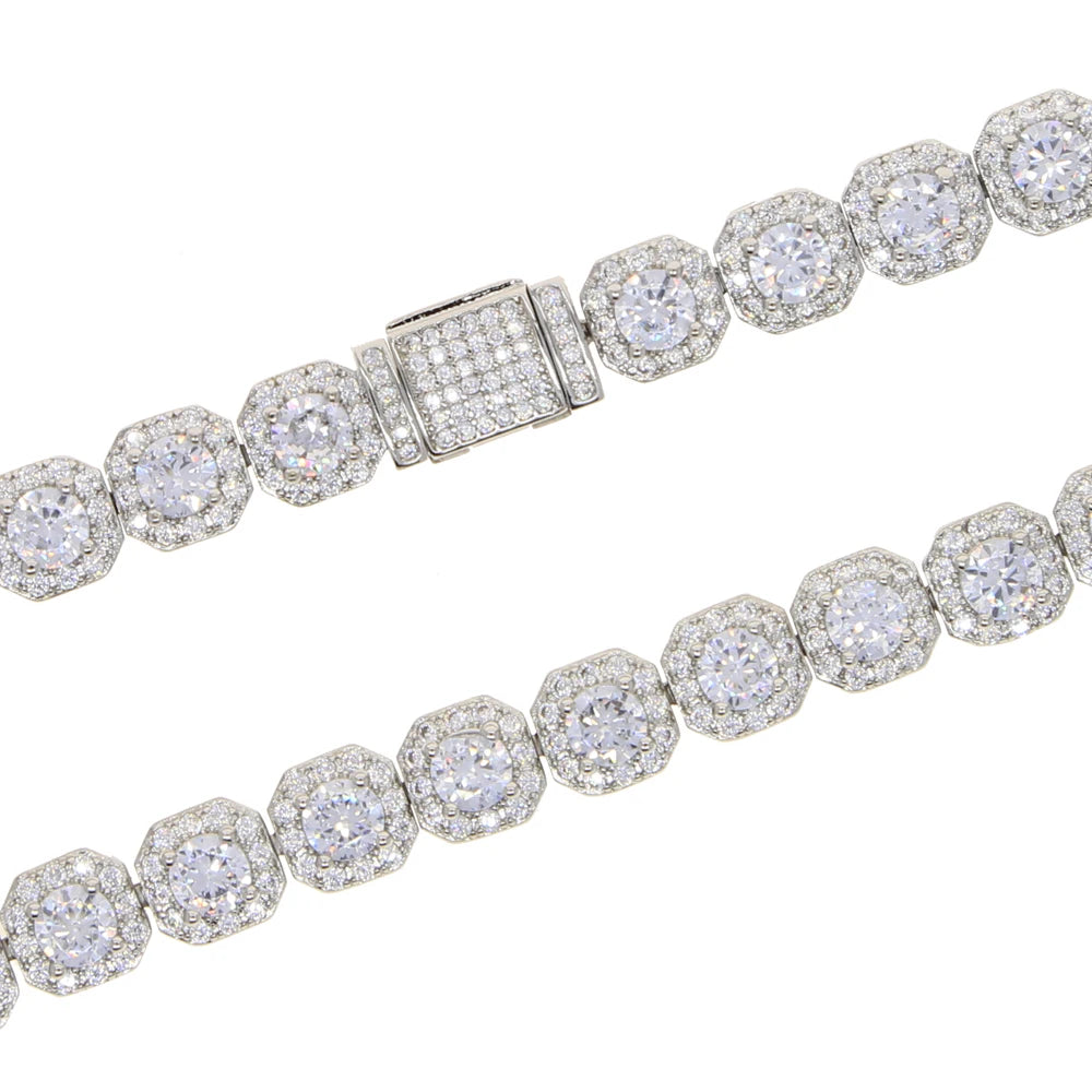 Miami Ice Vvs 12mm Clustered Bracelet