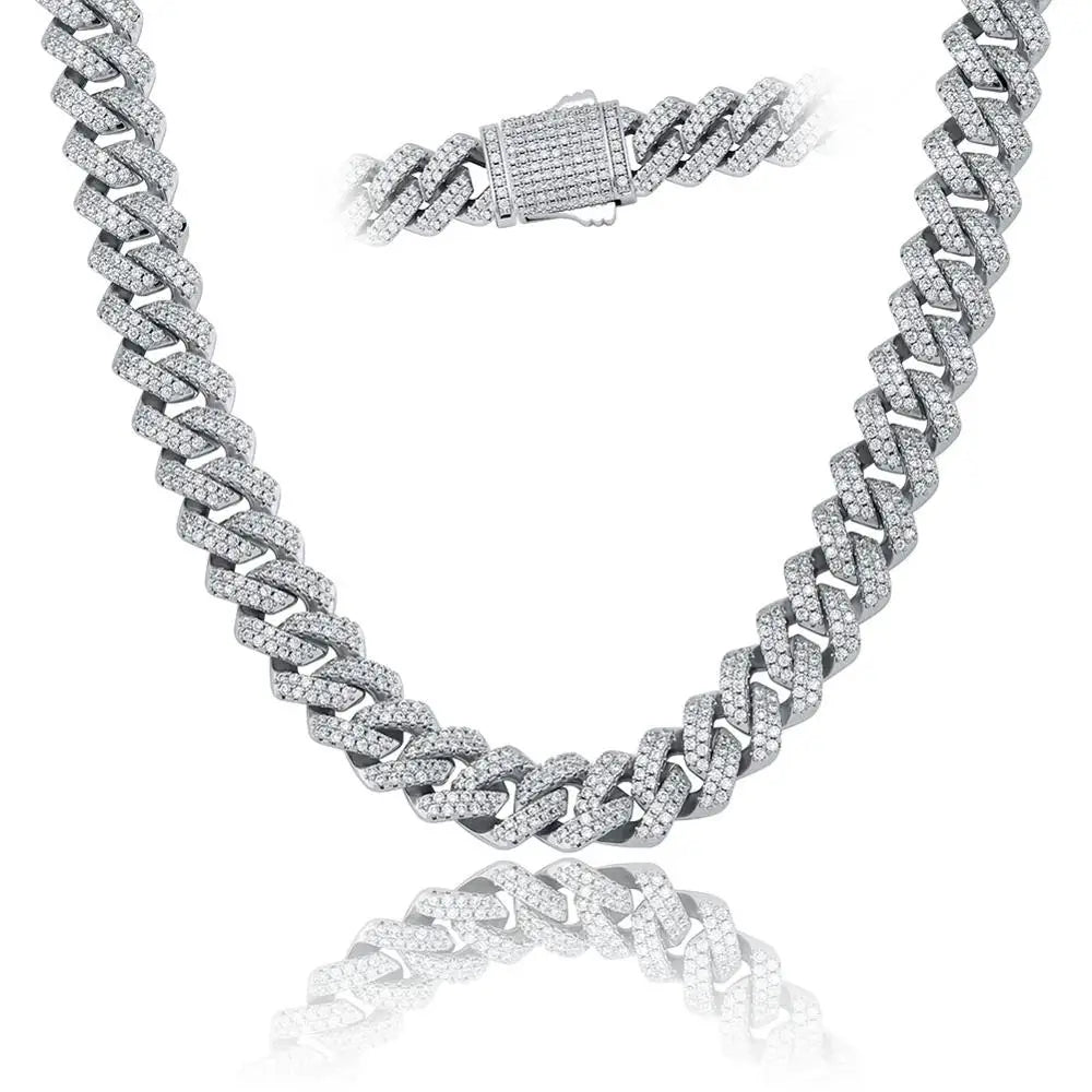 Miami Ice 14MM Vvs Iced Out Cuban Chain