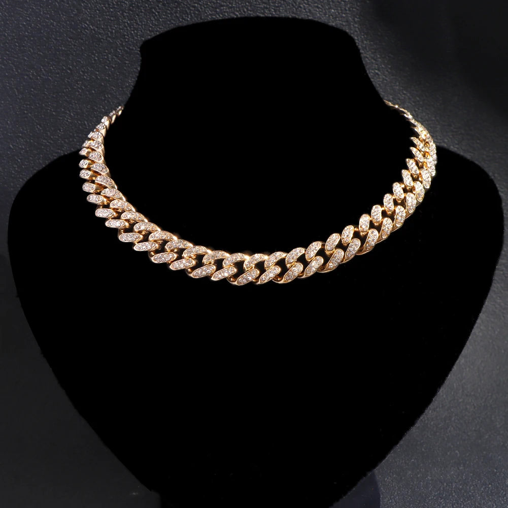 Miami Ice 10mm Iced Figaro Chain