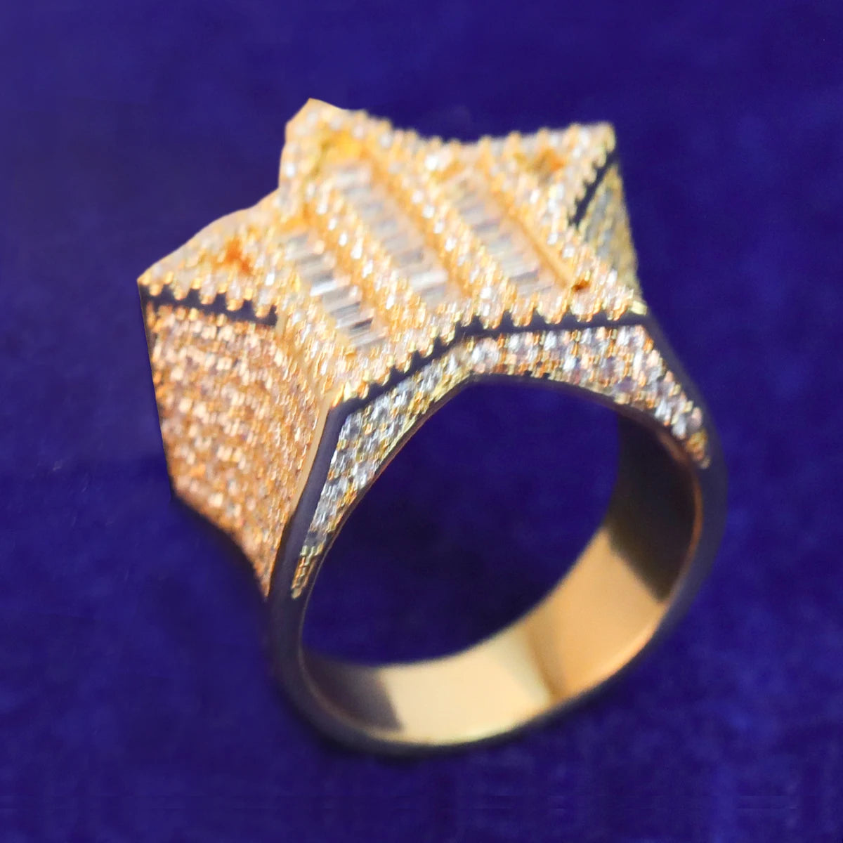 Miami Ice Star VVS Iced Out Diamond Ring