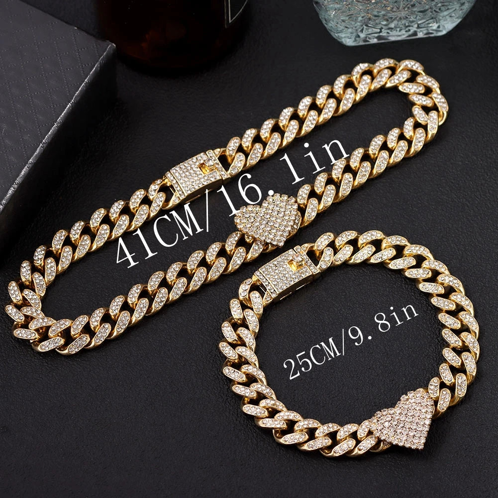 Miami Ice 10mm Iced Figaro Chain