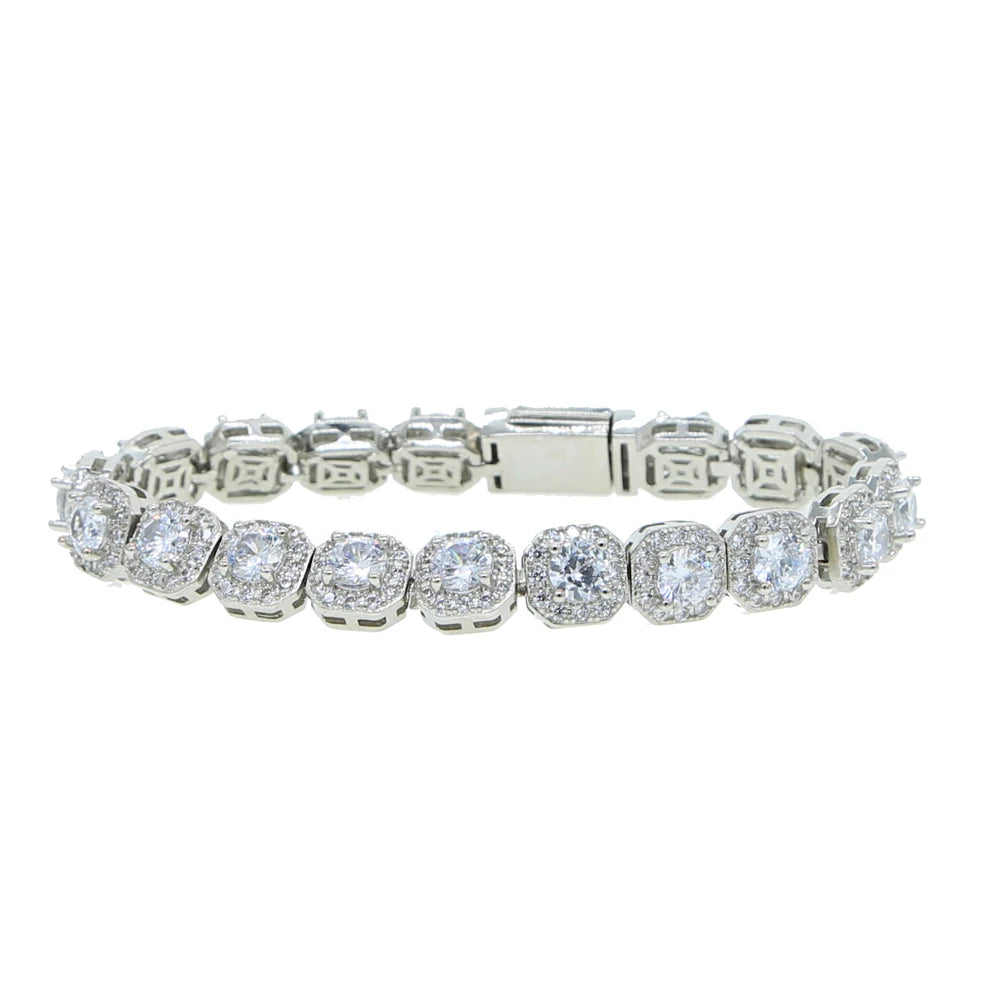 Miami Ice Vvs 12mm Clustered Bracelet