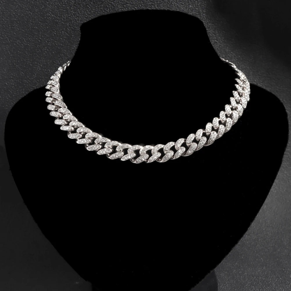 Miami Ice 10mm Iced Figaro Chain