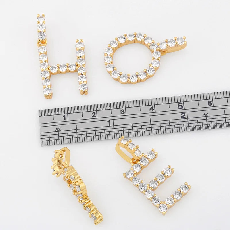 Miami Ice Letter Piece - Gold