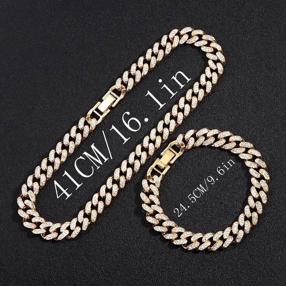 Miami Ice 10mm Iced Figaro Chain