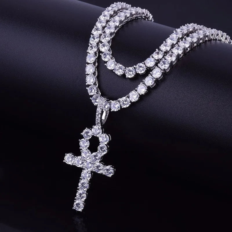 Hip Hop Ice Out Alphabet Savage Pendant Necklace