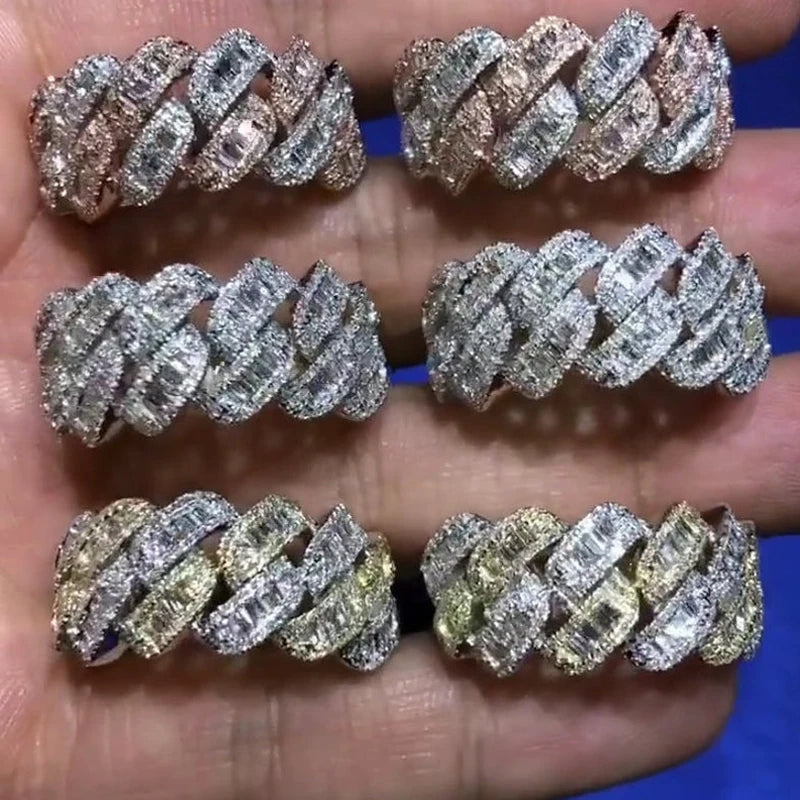 Miami Ice 11MM ICED CUBAN RING