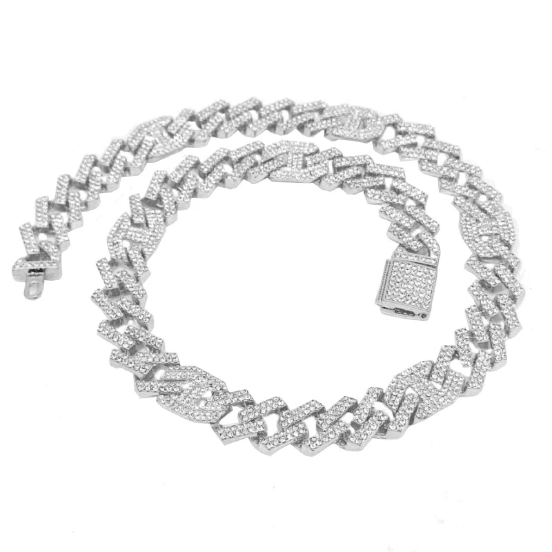 Iced Out Prong Chain
