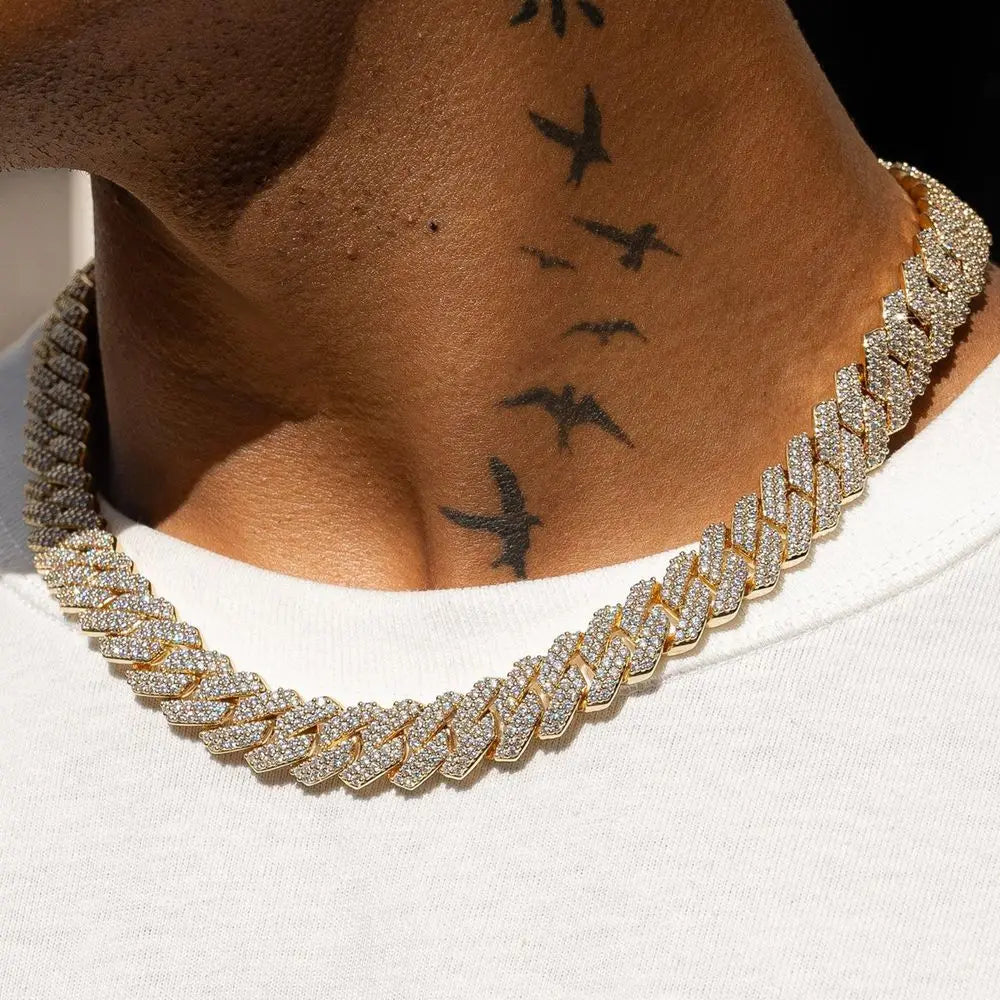 Iced Prong Link Chain