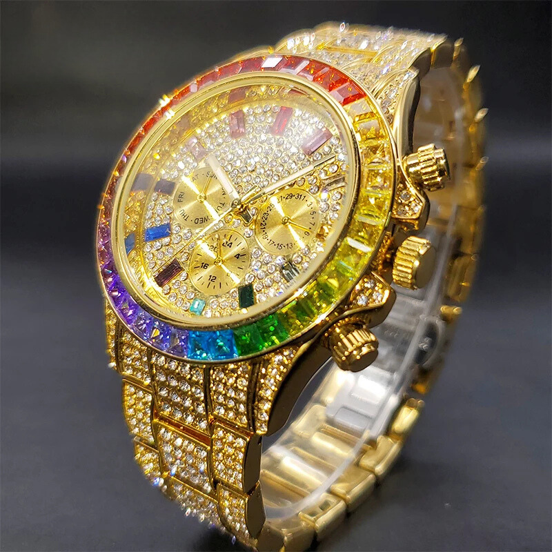 Luxury Iced-Out Chronograph