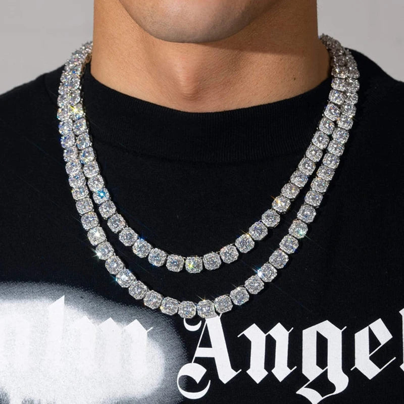 Miami Ice 10mm Clustered Tennis Chain