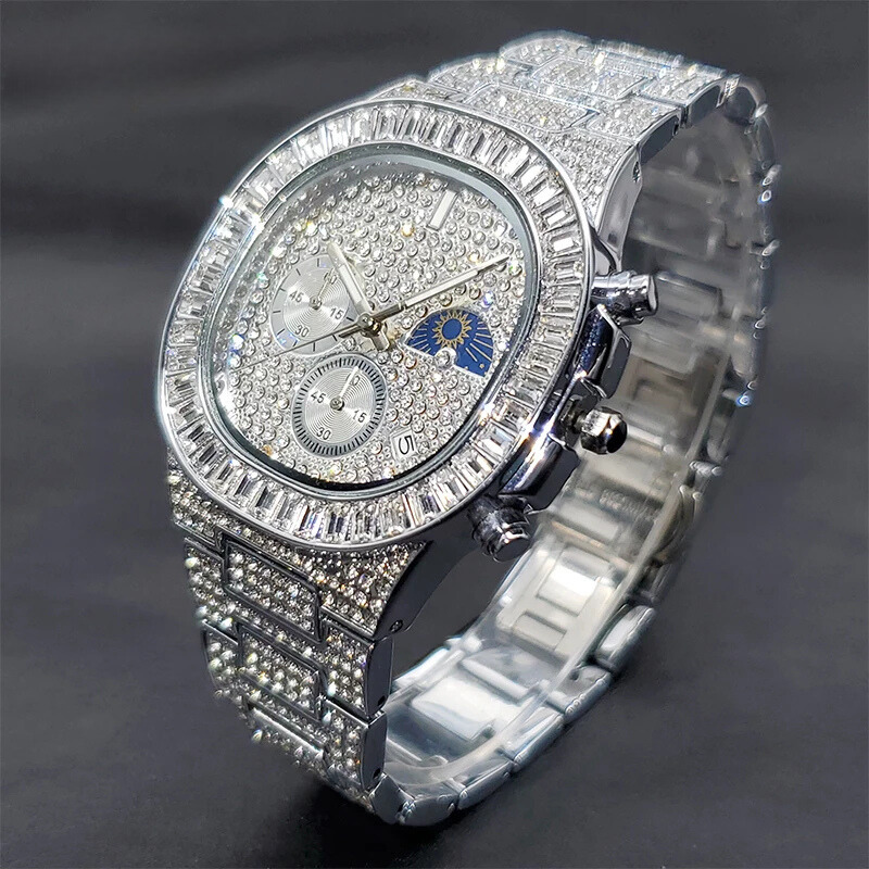 Miami Ice Atlas Baguette Watch