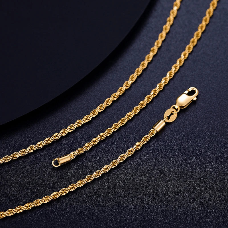 Moissanite Rope Chain