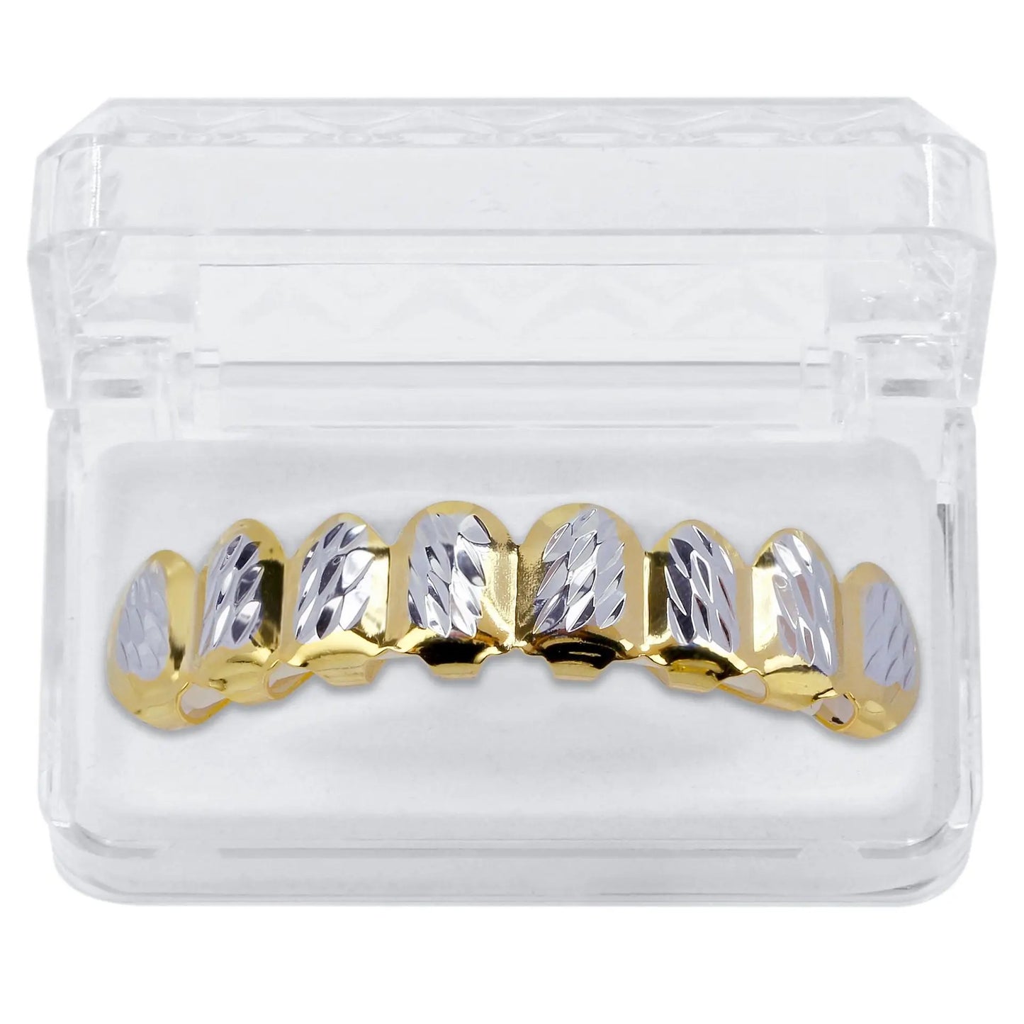 8 Tooth Gold Plated Hip Hop Grillz Set