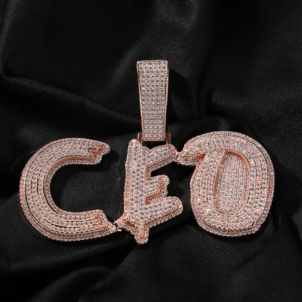 Customized Cursive Name Pendant Necklace