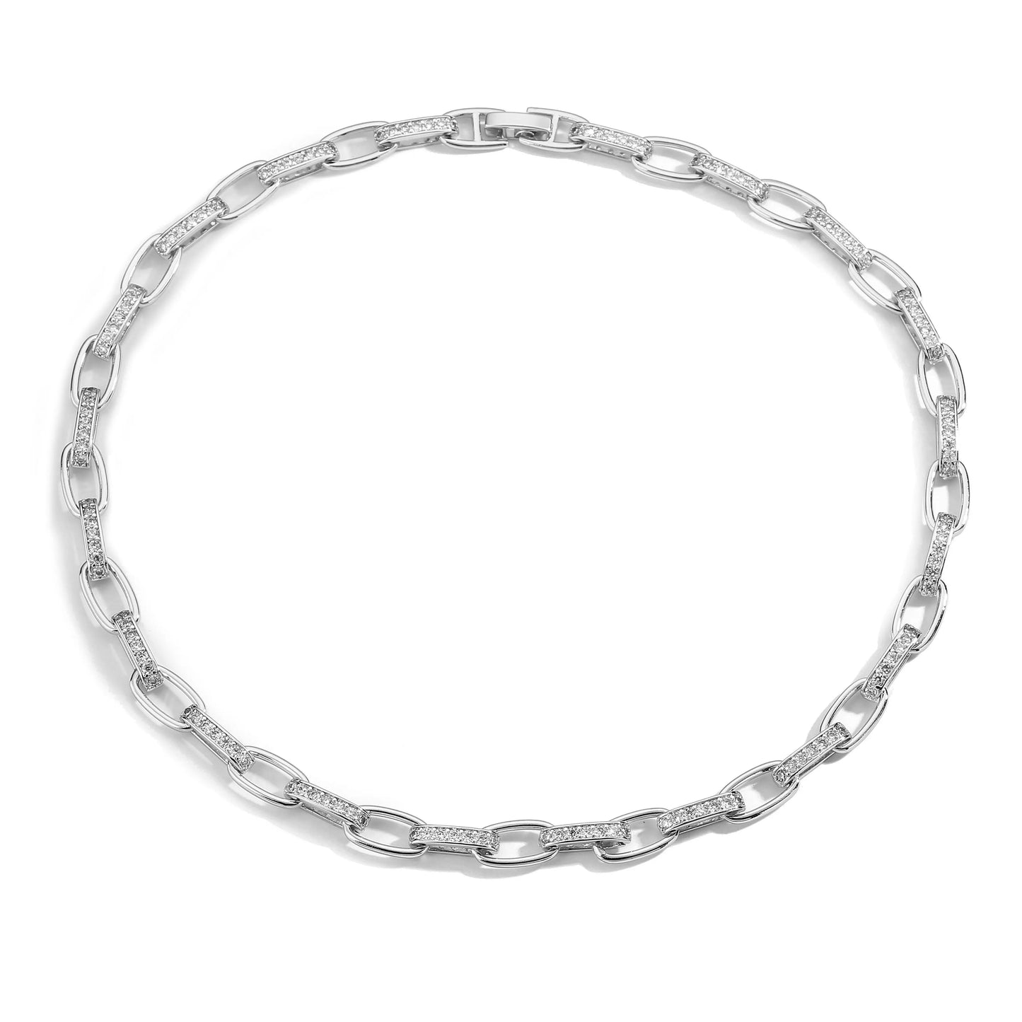 Miami Ice 5mm Edge Chain - White Gold