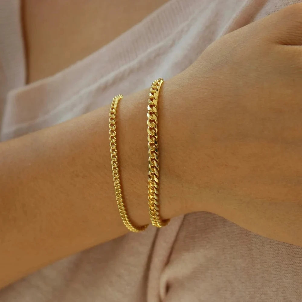 Miami Ice 7mm Miami Cuban Link Bracelet - White Gold