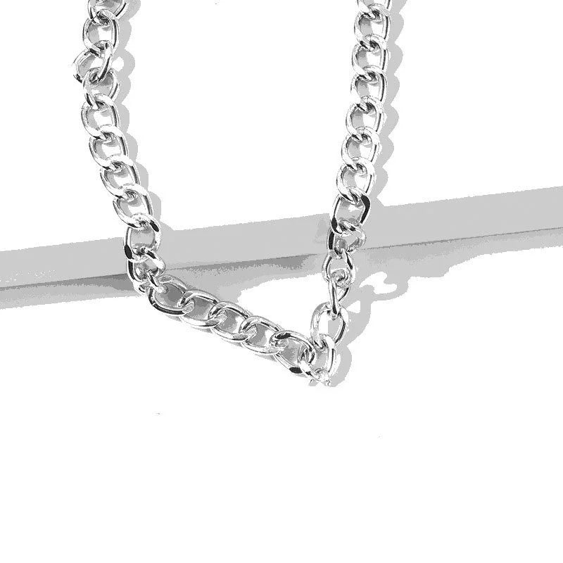 Miami Ice Pearl & Chain Necklace Set - White Gold