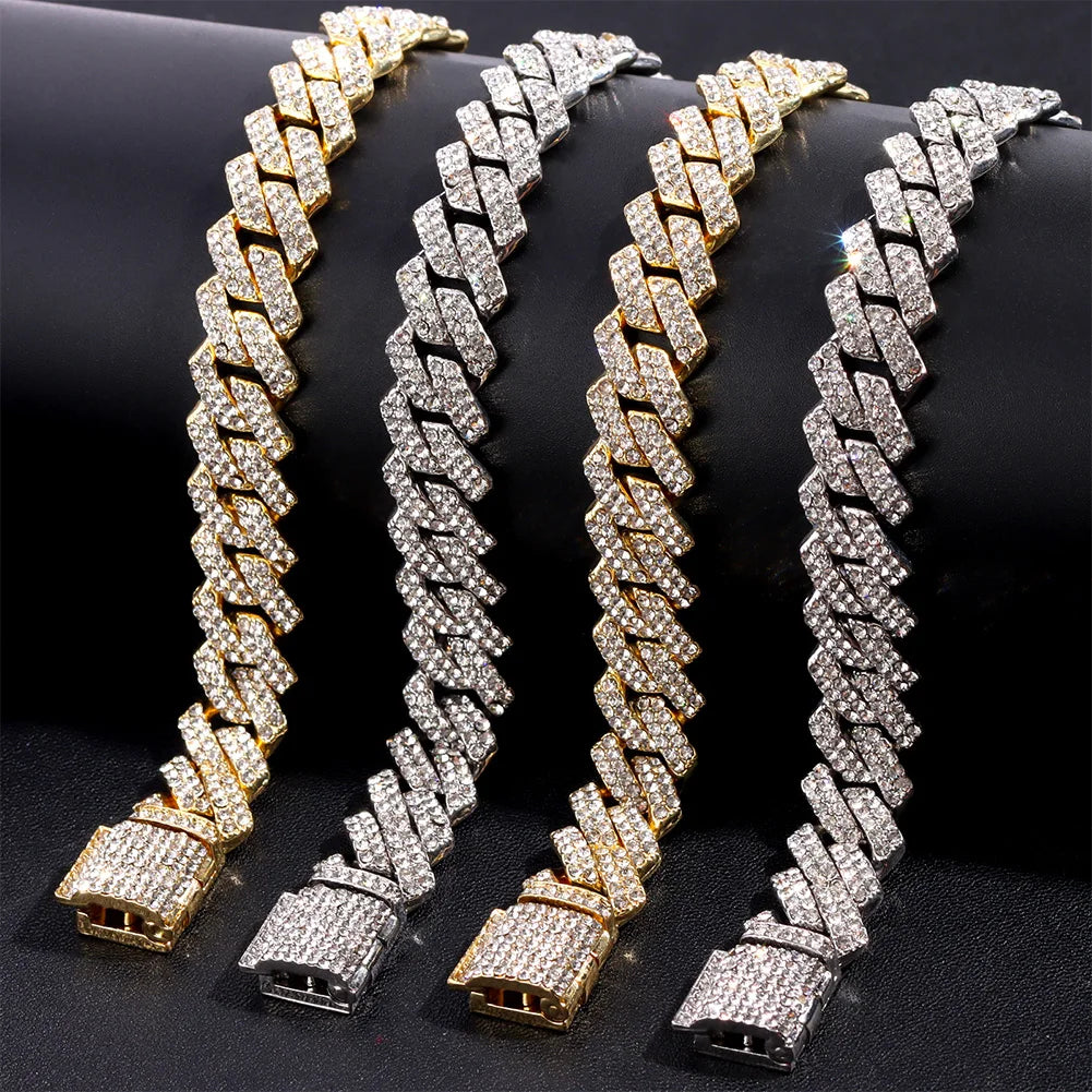 Miami Ice 20mm Prong Cuban Bracelet