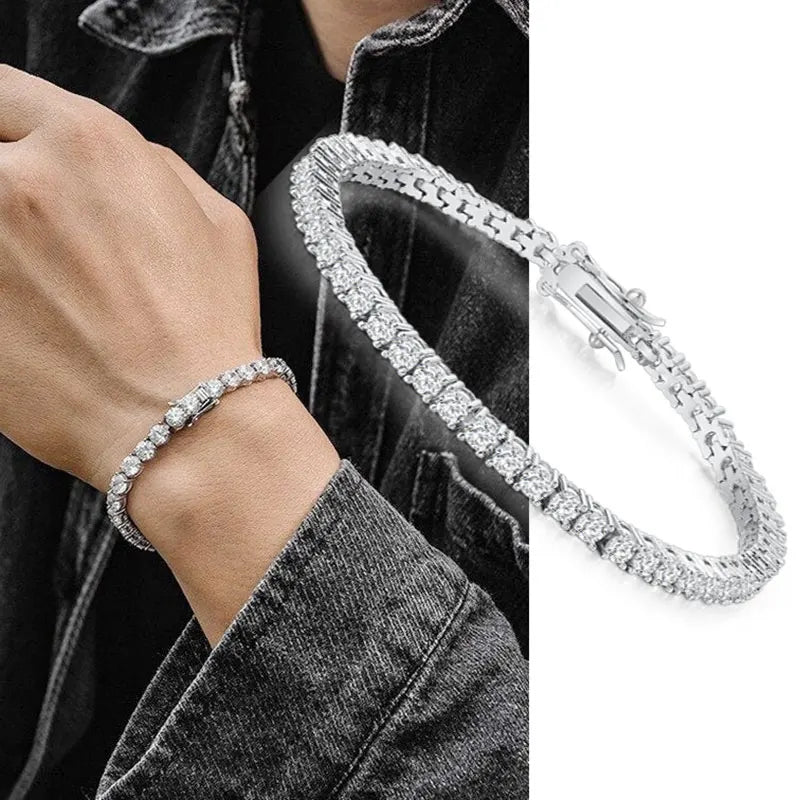 Miami Ice 5mm Vvs Tennis Bracelet - White Gold