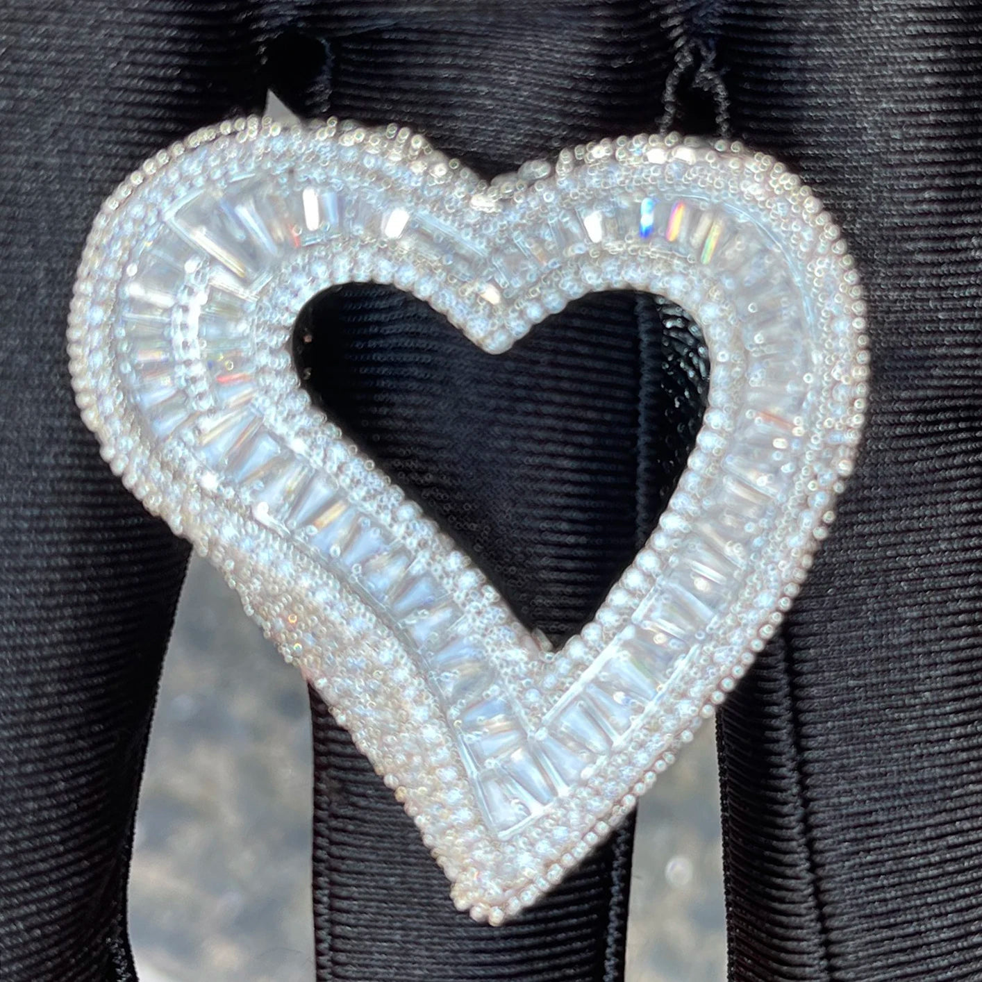 Miami Ice Open Heart Iced Out Ring