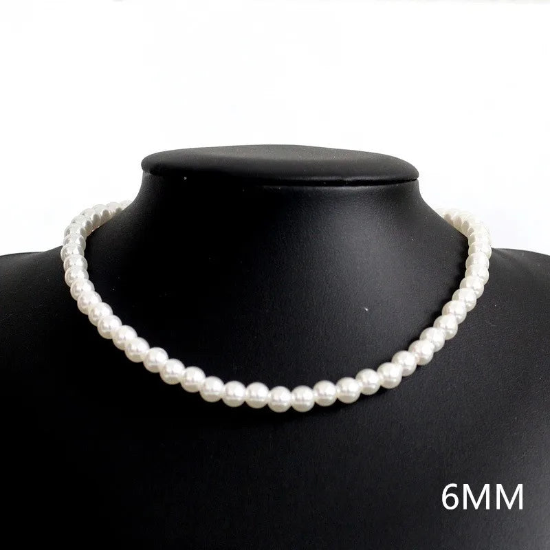 Miami Ice Pearl Necklace