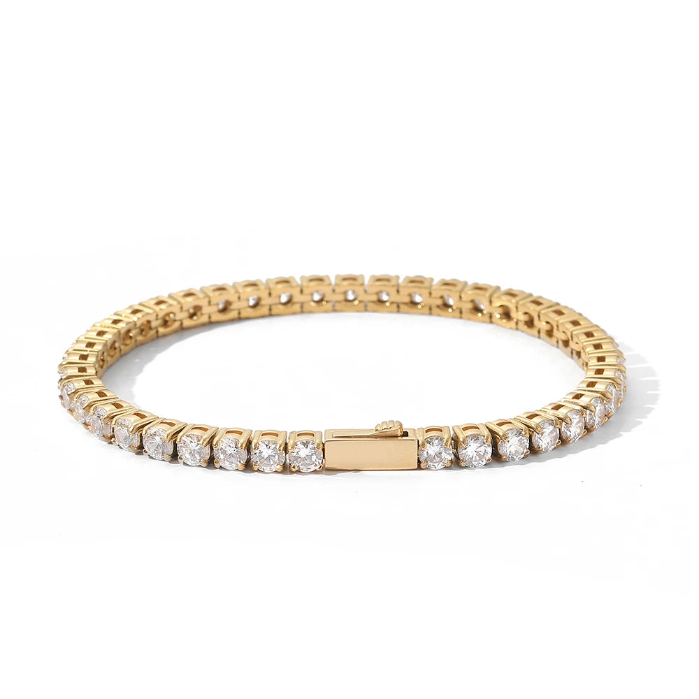 Miami Ice 5MM VVS TENNIS Bracelet - Gold
