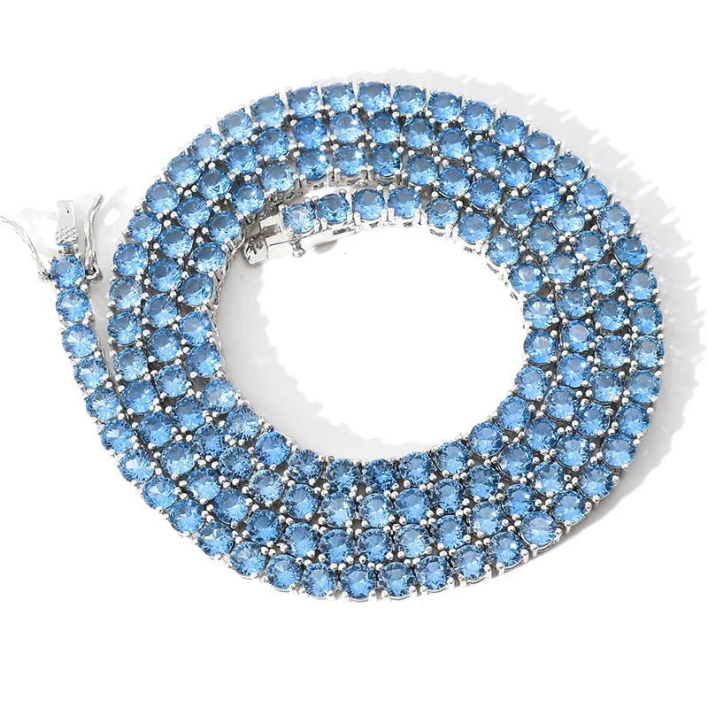 Miami Ice 5mm Tennis Chain - Blue Sapphire