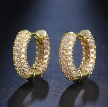 Gold & Silver Color Round Ear Studs