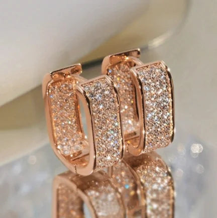 Gold & Silver Color Round Ear Studs