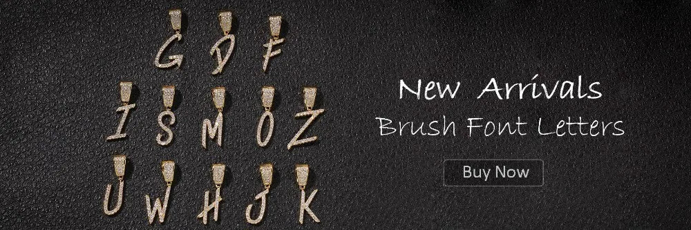 Brush Font Custom Name Necklace