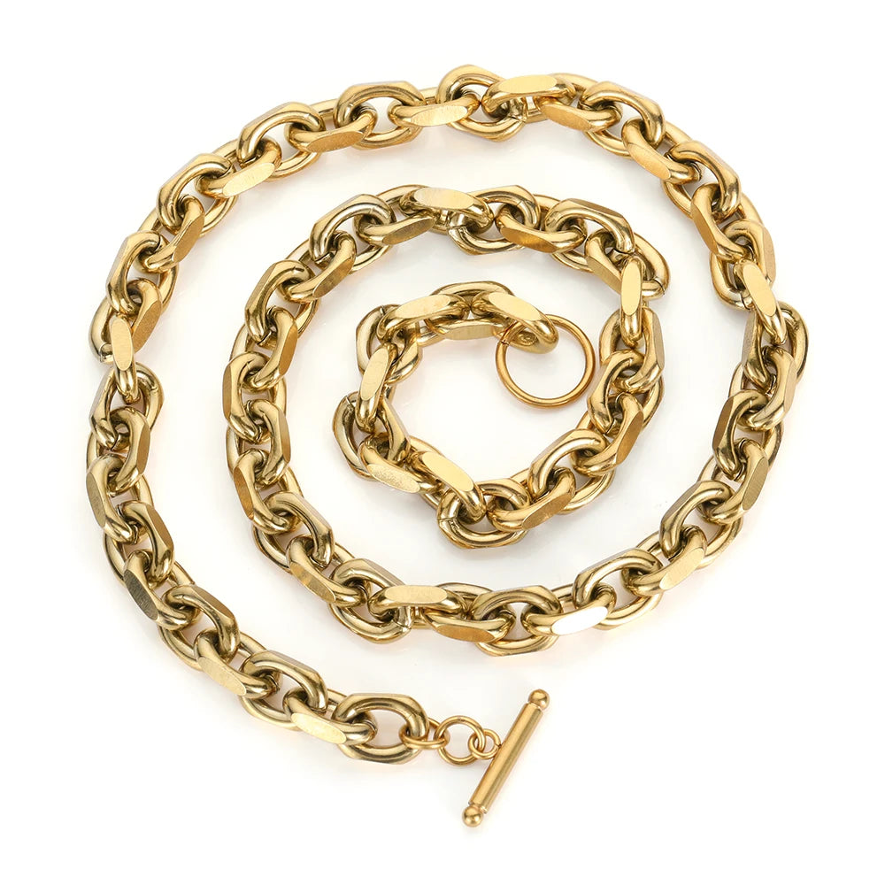 Miami Ice Toggle Chain - Gold