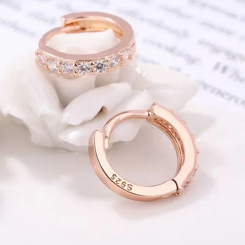 Gold & Silver Color Round Ear Studs