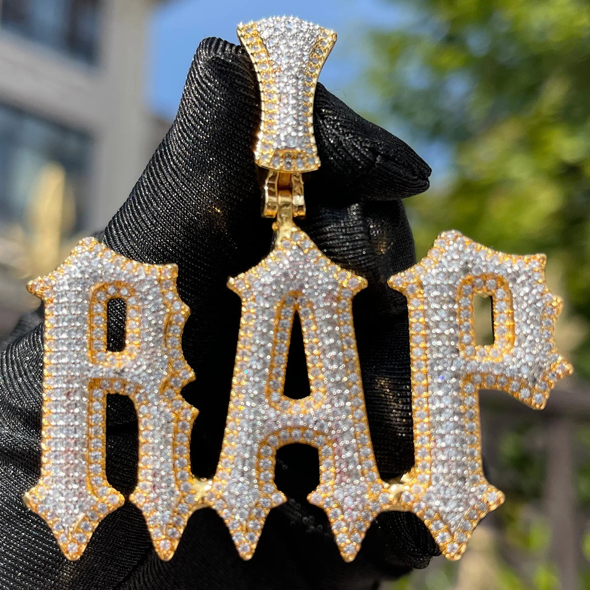 Bubble Letter Customized Name Necklace