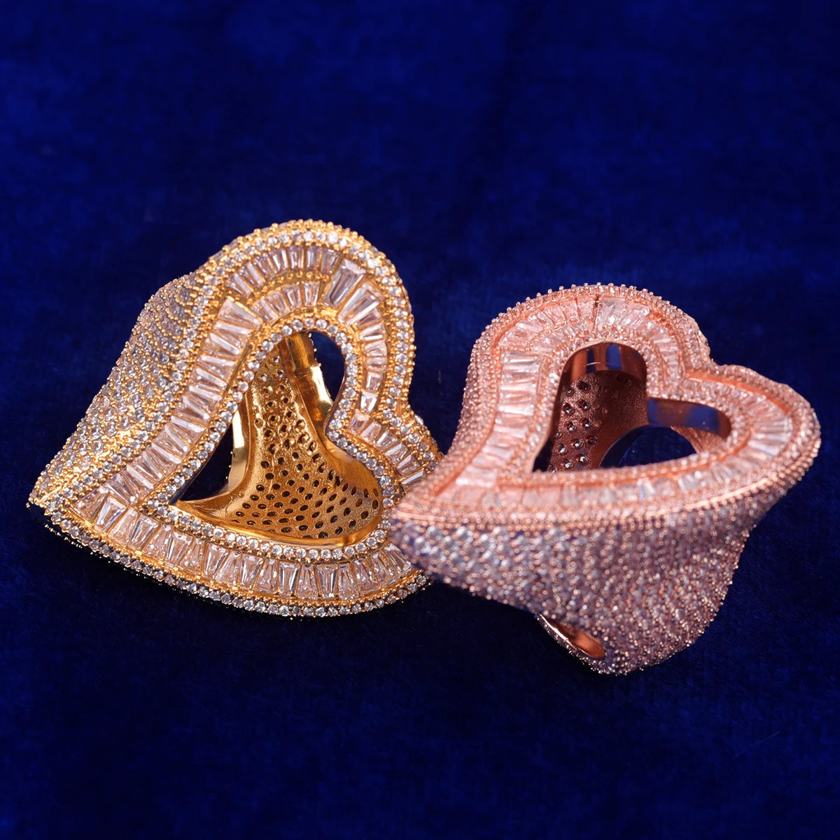 Miami Ice Open Heart Iced Out Ring