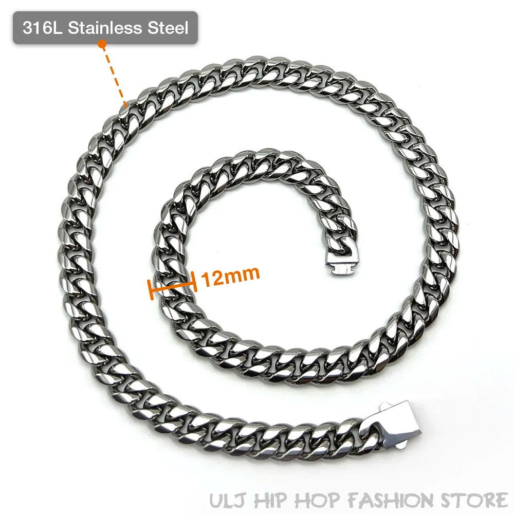Miami Ice Chunky Hip Hop Chain Set