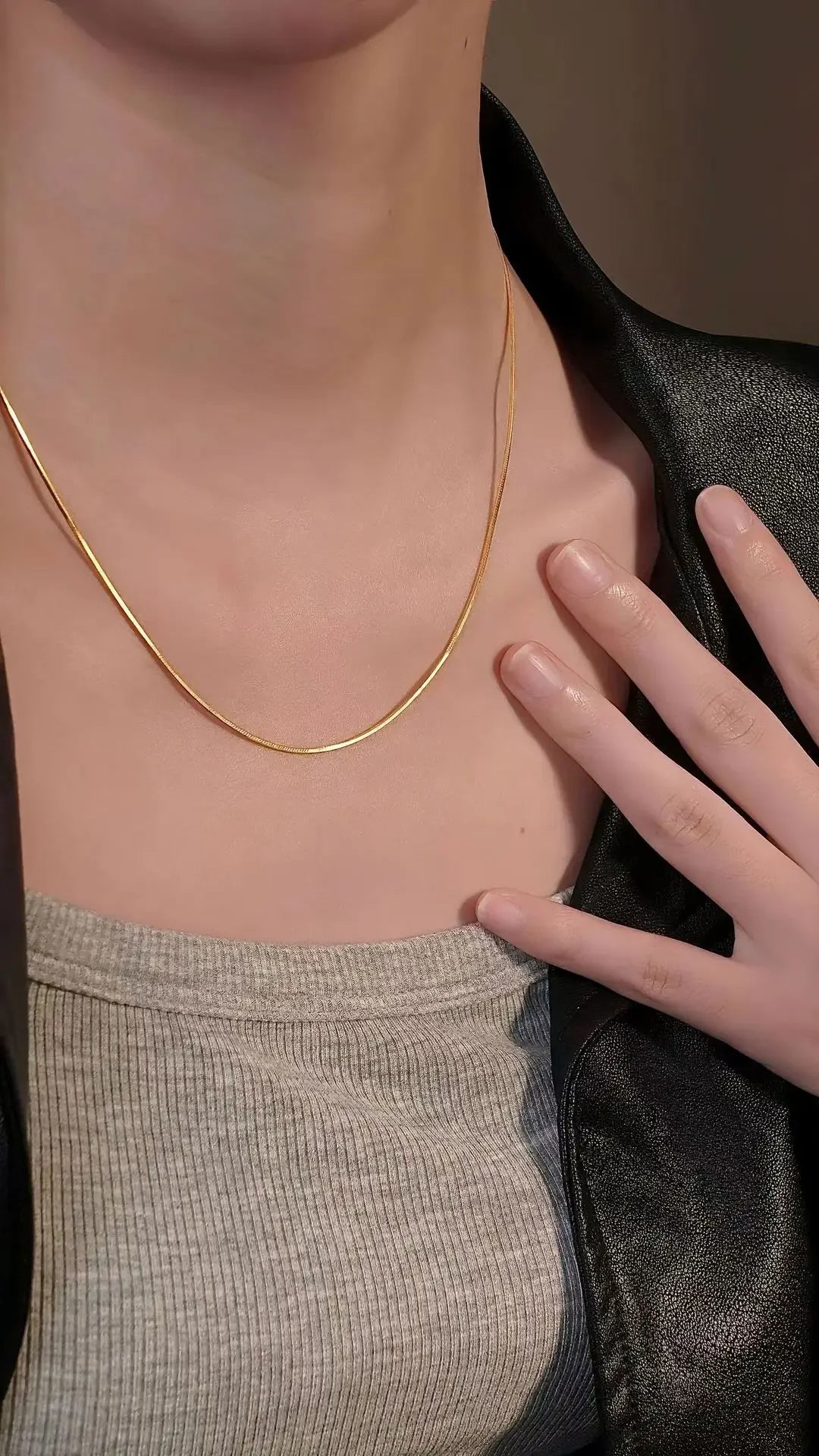 Miami Ice 3mm Round Snake Chain - Gold