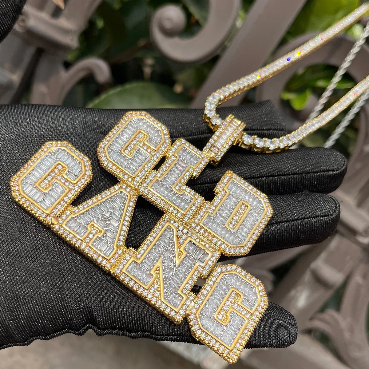 Miami Ice Varsity Letter Custom Pendant - Gold