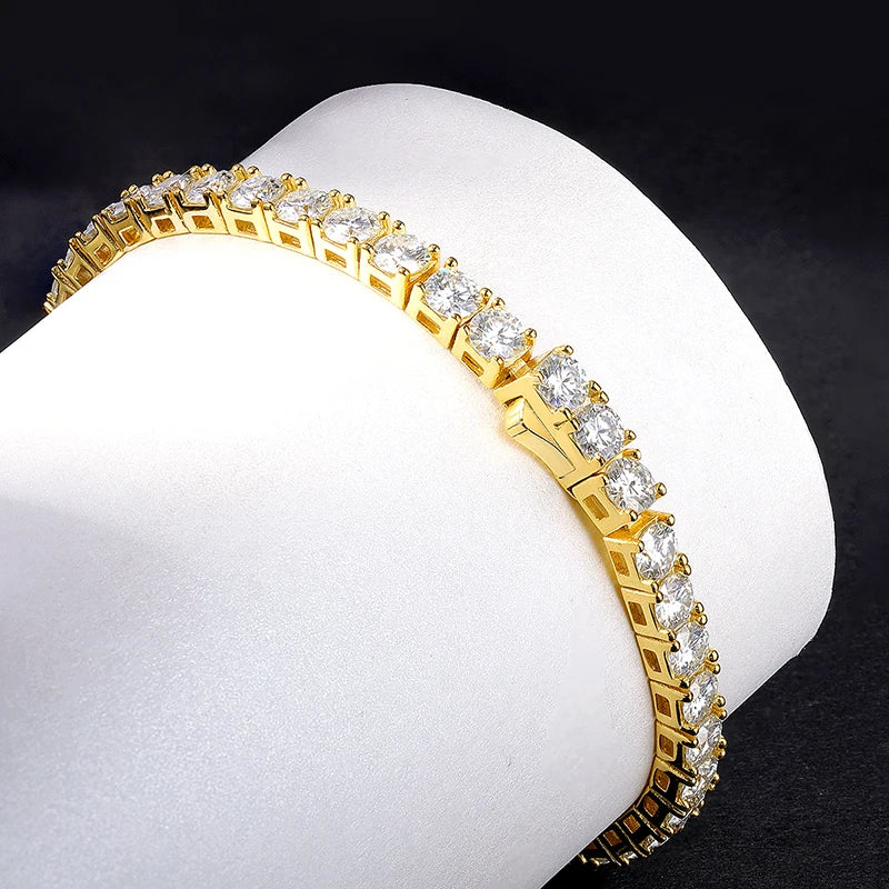 Miami Ice 3mm Vvs Tennis Bracelet - Gold