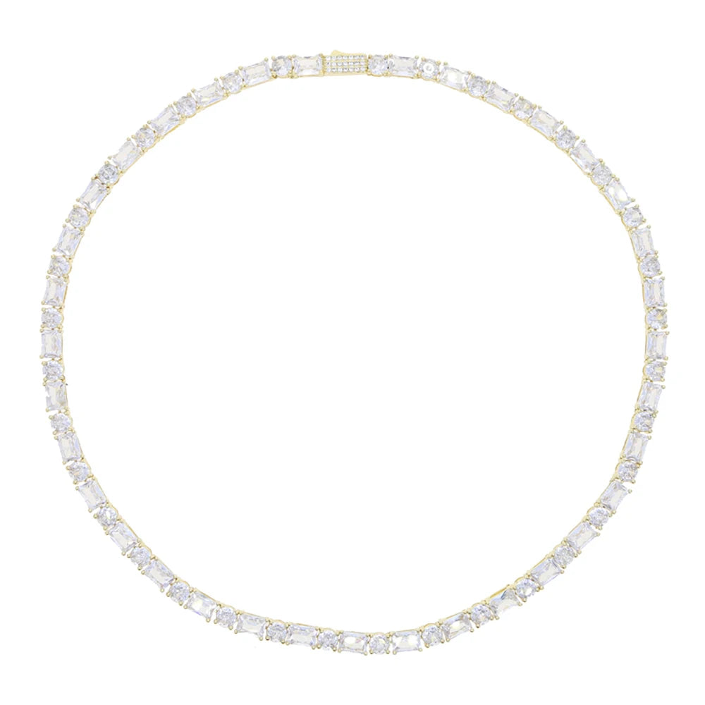 Miami Ice Baguette Tennis Chain