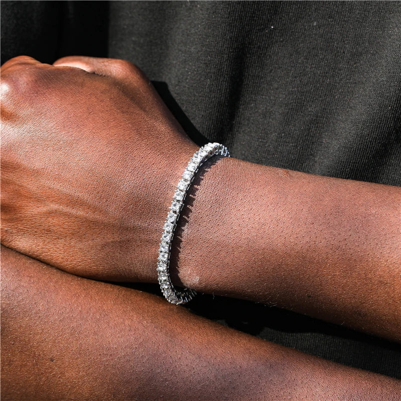 4MM Men's Iced Out Bracelet