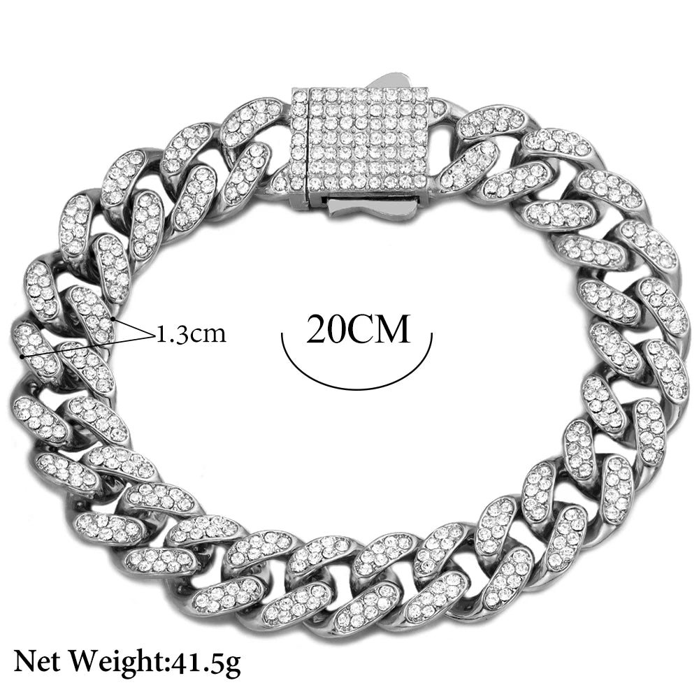 Miami Ice 12mm Miami Cuban Bracelet
