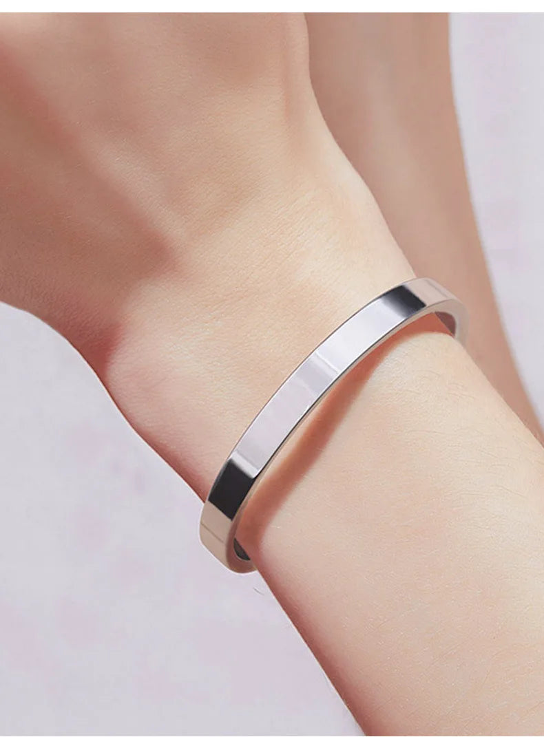 Miami Ice Cuff Bracelet - White Gold