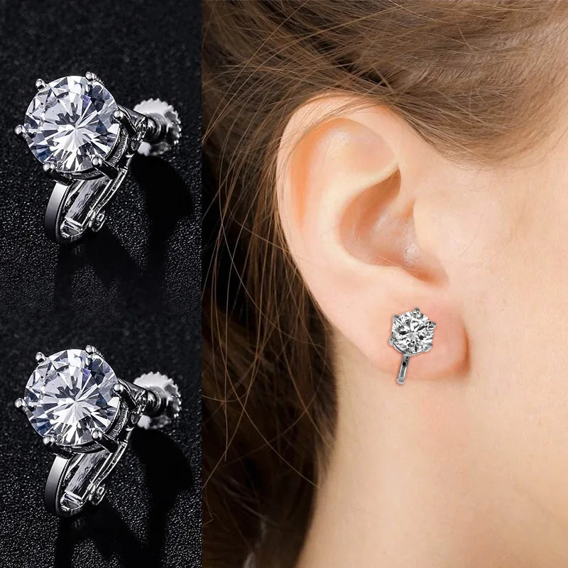 Miami Ice Vvs Round Iced Out Stud Earrings